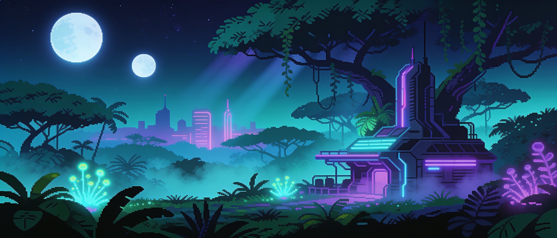Kudbee Contra — Neon Jungle Outpost